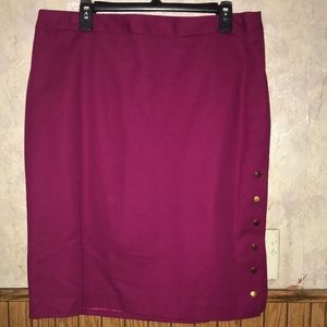Fuchsia worthington skirt (16W)